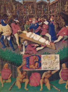 'The Martyrdom of St. Apolline', c1455, (1939). Creator: Jean Fouquet.
