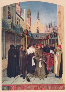 'The Burial of Etienne Chevalier', c1455, (1939). Artist: Jean Fouquet.