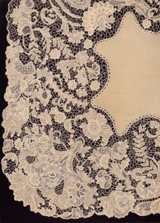 'Handkerchief of Lace of Irish Manufacture', 1863.  Artist: Robert Dudley.