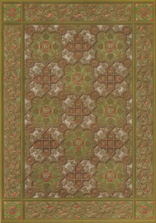 'An Embossed Leather Panel' by Habenicht, Vienna', 1863.  Artist: Robert Dudley.