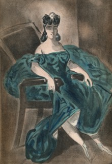 'Portrait II', 1865, (1939). Artist: Constantin Guys.