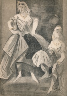 'Portrait by Constantin Guys', c1860, (1939). Artist: Constantin Guys.
