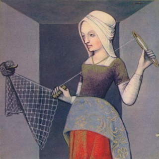'Arachne - Native De Colophon', 1403, (1939). Artist: Master of Berry's Cleres Femmes.