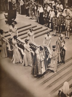 'The Coronation Ceremony in the Abbey: The Queen's Procession', 1937. Creator: Unknown.