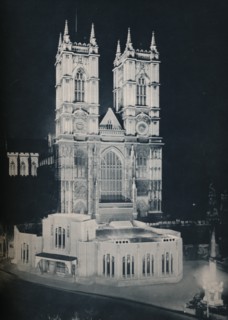 'The Abbey Church of St. Peter, Westminster; Showing the Temporary Annexe', 1937. Artist: Unknown.