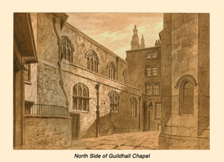 North Side of Guildhall Chapel, 1886. Artist: Unknown.