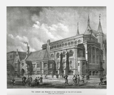 City of London Library and Museum, 1886. Artist: Unknown.