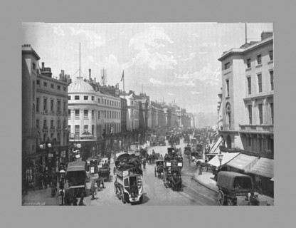 Regent Street, London, c1900. Artist: York & Son.