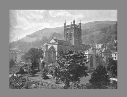 Priory Church, Great Malvern, c1900. Artist: Harvey Barton.
