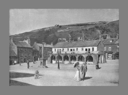 Old Shambles and Market Place, Settle, c1900. Artist: Anthony Horner.