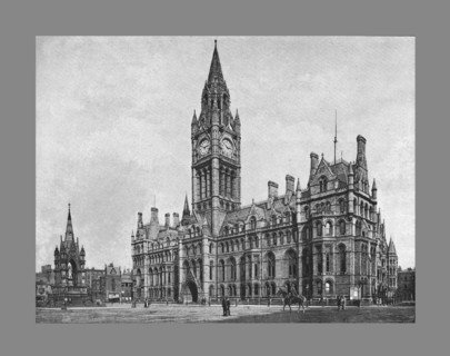 Manchester Town Hall, c1900. Artist: H Garside.