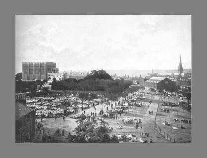 Norwich: Castle,Cattle Market, and Cathedral, c1900. Artist: William Lewis Shrubsole.