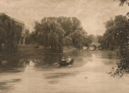 'The Cam at Cambridge with Trinity College', 1902. Artist: Unknown.