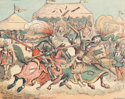 'A Tournament in the Middle Ages', c1884. Artist: Thomas Strong Seccombe.
