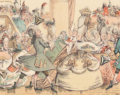 'A Court Ball in the Eighteenth Century', c1884. Artist: Thomas Strong Seccombe.