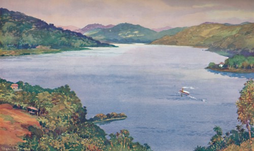 'A glimpse of the great artificial lake at Riberao das Lages', 1914. Artist: Unknown.
