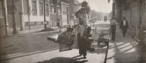 'The wicker-work vendor', 1914. Artist: Unknown.