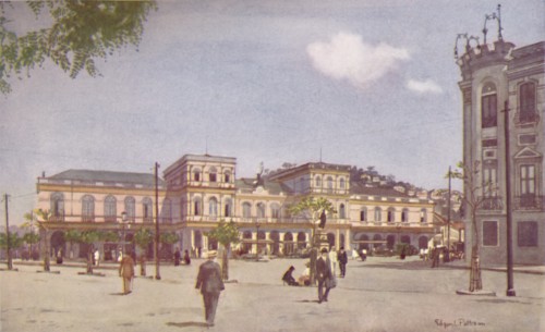 'Terminus of the Central Railway of Brazil, Rio de Janeiro', 1914. Artist: Edgar L Pattison.
