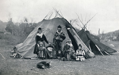 A Lapland encampment, 1912. Artist: Unknown.