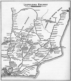 'Map of the Leopoldina Railway System', 1914.  Artist: Unknown.