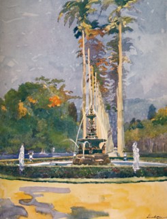 'A portion of the Avenue of Royal Palms, Botanical Gardens', 1914. Artist: Unknown.