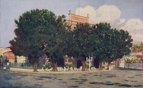 'The Hotel dos Estrangeiros. Frequented by the Official World of Rio and distinguished Foreigners',  Artist: Unknown.