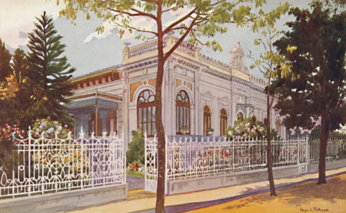 Vilino Nair, Residence of Admiral Baron de Teffé von Hoonholtz, Petropolis, 1914. Artist: Edgar L Pattison.