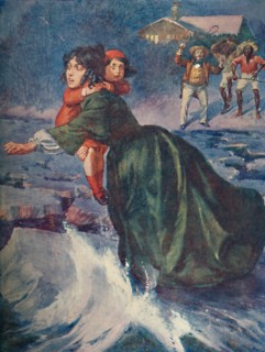'The huge green fragment of ice pitched and creaked', 1929. Artist: Unknown.