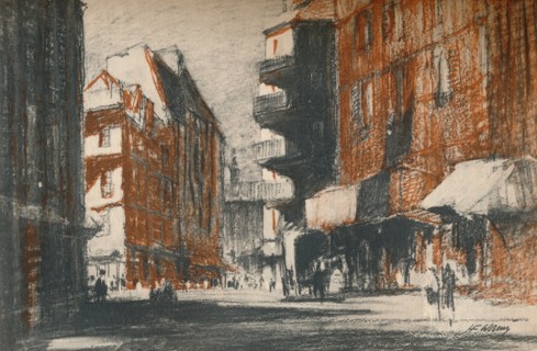 These foreign-looking streets, c1927, (1927). Artist: Henry Franks Waring.