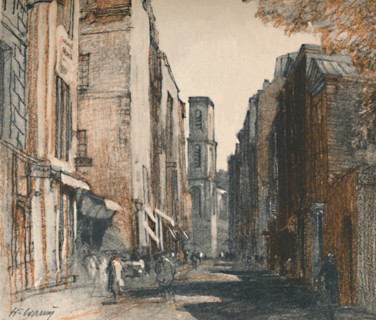 'They can really be called village shops', c1927, (1927). Artist: Henry Franks Waring.