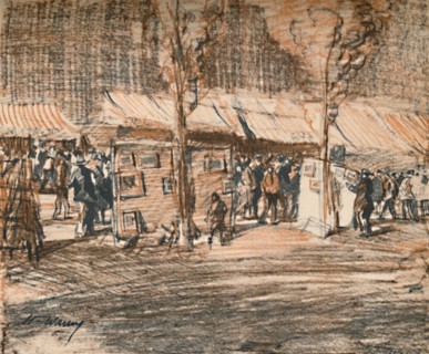 'The Daub Fair A monstrous jumble sale', c1927, (1927). Artist: Henry Franks Waring.