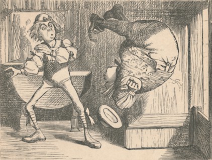 'The youth and the sage. The sage doing a somersault', 1889. Artist: John Tenniel.