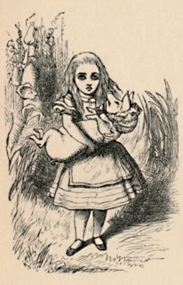 'Alice holding a pig in her arms', 1889. Artist: John Tenniel.