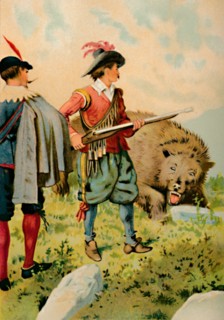 'The Soldier and the Bear', 1901. Artist: Edward Henry Wehnert.