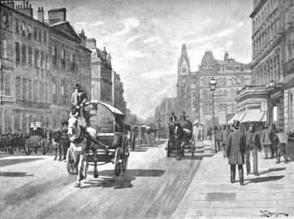 'New Bridge Street, Blackfriars', 1891. Creator: William Luker.