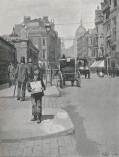 'Cannon Street', 1891. Creator: William Luker.