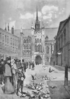 'The Guildhall, Front Exit', 1891. Creator: William Luker.