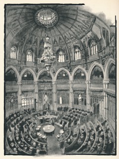 'The Guildhall - Council Chamber', 1891. Creator: William Luker.