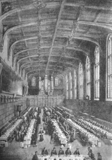 'Christ's Hospital, Great Hall - Boys at Dinner', 1891. Creator: William Luker.