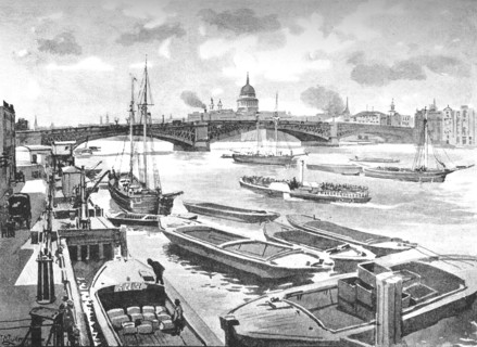 'Southwark Bridge', 1891. Creator: William Luker.