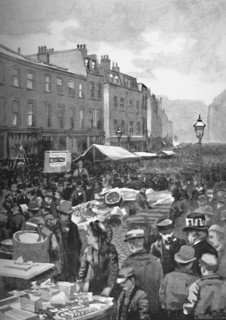 'Middlesex Street (Late Petticoat Lane) on a Sunday Morning', 1891. Creator: William Luker.