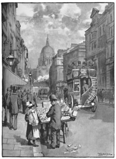 'Fleet Street, Showing St. Paul's', 1891. Creator: William Luker.