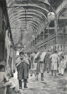 'The Metropolitan Meat Market, Smithfield', 1891. Creator: William Luker.