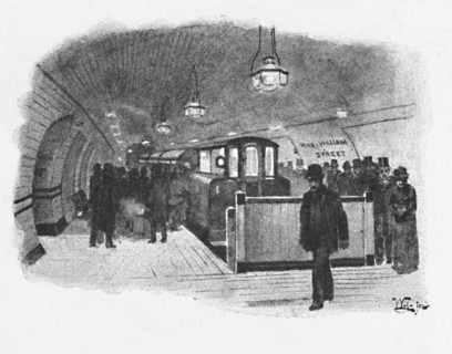 'Electric Railway Station (City and South London), King William Street', 1891. Creator: William Luker.