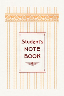 'Student's Note Book', 1917. Artist: Unknown.