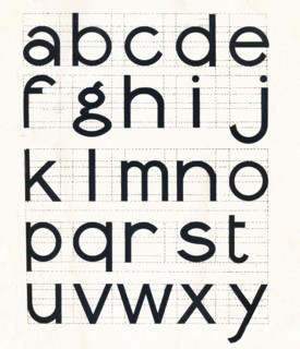 'Construction of Lower-Case Letters', 1917.
