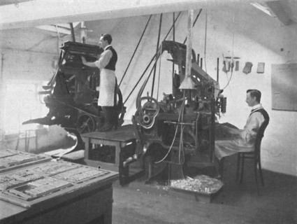 'The Linotypes', 1916. Artist: Unknown.