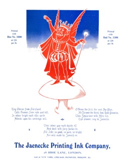 'King Oberon - The Jaenecke Printing Ink Company', 1907. Artist: Unknown.