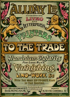 'Allday Ltd - advertisement', 1907. Artist: Unknown.
