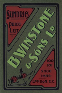 'B. Winstone & Sons Ltd. advertisement', 1907. Artist: Unknown.